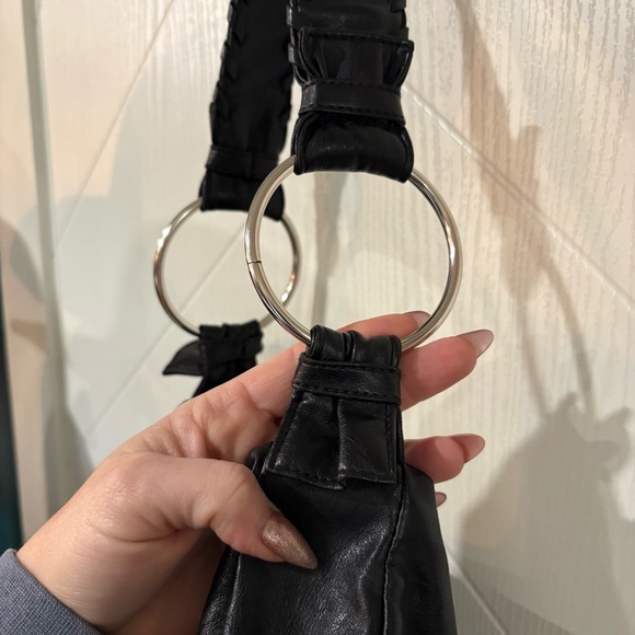 Vintage Y2K Aesthetic Faux Leather Hobo Bag - Picture 3 of 7